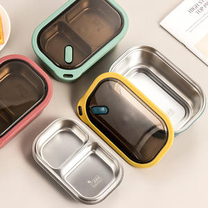 กล่องอาหารกลางวันกล่องอาหารกลางวัน<span class=keywords><strong>2</strong></span>ชั้นเก็บอาหารร้อนเก็บอุณหภูมิ1200มล. พร้อมช้อนพกพาสำหรับผู้ใหญ่เบนโตะกล่องอาหารกลางวัน - Product Image 1