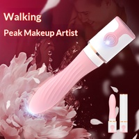 Nacht-Kirschblüten-Vibrator mit 10 Frequenzen, Starker Vibration und Einführbarer Massagefunktion für Frauen, Leises Orgasmus-Gerät