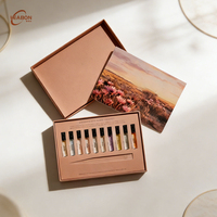 Boîte en carton magnétique personnalisée avec estampage à chaud en feuille d'or, structure rigide recyclable pour coffret cadeau de flacons de parfum