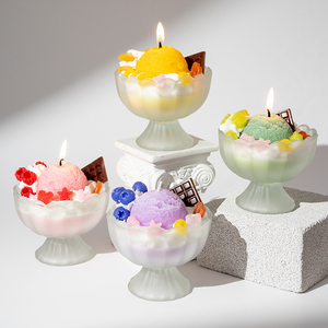 Scoop Ice Cream Shape Thơm Sáp Đậu Nành Nến Thiết Kế Tinh Tế Mới Lạ Nến Thơm Cho Hương Liệu Trang Trí Nội Thất Đảng Đám Cưới - Product Image 6