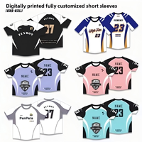 Tenues de danse urbaine personnalisées OEM entièrement sublimées, T-shirts à manches courtes imprimés numériquement pour les spectacles de groupe