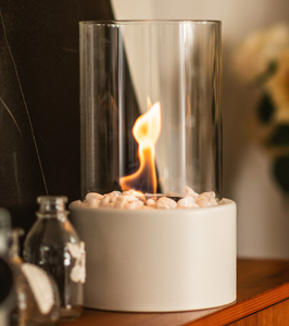 Expédition immédiate CK TT-15 Cheminée à éthanol moderne autoportante en acier inoxydable noir avec plateau gris Garantie 1 an Hôtel - Product Image 5