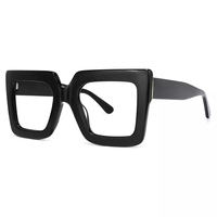 Spécifications vente en gros Design de mode femmes acétate carré vert lunettes cadre épais Con lunettes