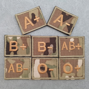 Oliver Roupas Verdes Sangue Positivo & Negativo Sangue Applique Pano Sangue a B O AB Tipo para Saco Chapéu Homem Tático Uniformes Camisa - Product Image 4