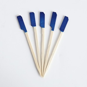 Palillos de Bambú Teppo Multicolores con Cabeza de Bandera, Palillos Planos Ecológicos para Aperitivos, <span class=keywords><strong>Tapas</strong></span>, Platos Fríos, Desayunos de Hotel y Buffet - Product Image 6