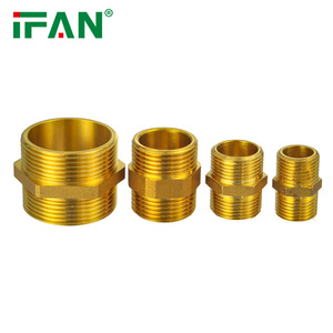 IFAN sản xuất Brass ống nước phù hợp núm vú 1/2 3/4 "chì miễn phí ống nước Brass phụ kiện - Product Image 3