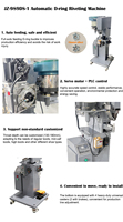 Machine de fixation de D-ring à grande vitesse JZ-989DS-1 avec moteur servo et contrôle PLC pour chaussures de randonnée/bottes de montagne