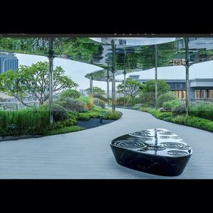 Escultura de Acero Inoxidable 304 Pulido Espejo ANW1115, Arte Decorativo Personalizado para Proyectos de Aniversario, China - Product Image 2