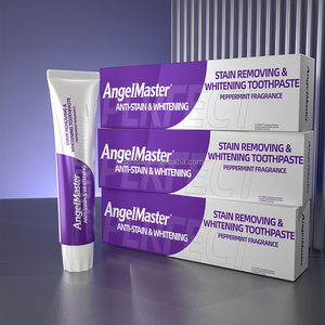 Vente en gros de <span class=keywords><strong>dentifrice</strong></span> blanchissant <span class=keywords><strong>anti</strong></span>-<span class=keywords><strong>taches</strong></span> AngelMaster 120g, rafraîchit l'haleine, nettoie en profondeur la bouche, <span class=keywords><strong>dentifrice</strong></span> blanchissant les dents - Product Image 2