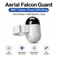 Aerial Falcon Guard IP67 Anillo GPS Antiescape con Correa para Caza y Entrenamiento de Raptores