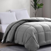 Couette ChaMXue en coton épais pour l'hiver, spécifique hôtels et gîtes, grise, douce et confortable pour la maison