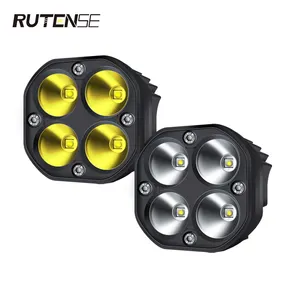 RUTENSE 새로운 도착 라이트 바 40W LED 3 인치 오프로드 LED 작업 빛 자동차 정지 led 작업 빛 트럭 자동차 트랙터