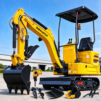 PENGIRIMAN GRATIS Excavator Mini Murah 1 Ton 1.2 Ton 1.5 Ton 1.7 Ton Mesin CE/EPA Excavator Mini Excavadora Dijual