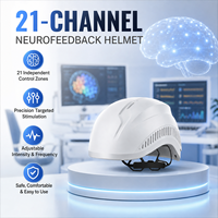 Casque de photobiomodulation cérébrale Suyzeko OEM 21 canaux 810nm 1070nm pour la thérapie du cerveau par infrarouge proche et le bien-être cognitif