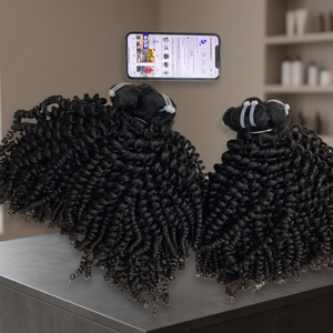 Wholesale Kinky Coily Raw Vietnamese Hair Natural Black Color Human Hair <b>Extensions</b> - Product Image 3