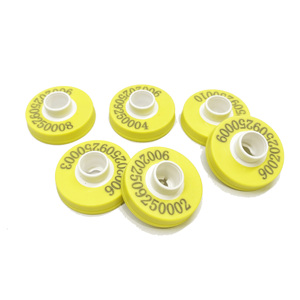 Siêu Nút Cờ Hình Dạng Vàng Quản Lý Gia Súc Thẻ 30Mm TPU NFC RFID <span class=keywords><strong>Tag</strong></span> Lỗ Nhiệt Độ Gia Tốc Cảm Biến Bluetooth/4G - Product Image 5