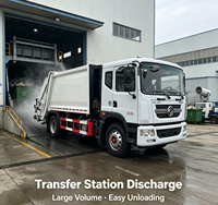 Compacteur à chargement arrière QTD Dolica D9 4X2 10-12CBM manuel Euro 6, 18000KG MVM, conduite à gauche, pour la collecte des déchets municipaux