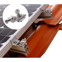 Système de fixation de panneaux solaires photovoltaïques de haute qualité avec pinces de mise à la terre