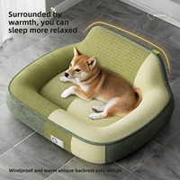 Lits pour chiens et chats de grande taille en mousse à mémoire de forme orthopédique personnalisés en usine, canapés pour animaux de compagnie, coussin imperméable, housse amovible lavable