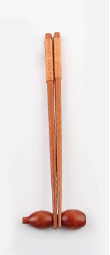 Dark chopsticks brown wrap
