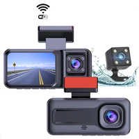 Caméra embarquée 1080P pour voitures, enregistreur vidéo WIFI, caméra DVR 3 objectifs, caméra de recul pour véhicule, boîte noire, moniteur de stationnement, accessoires de voiture