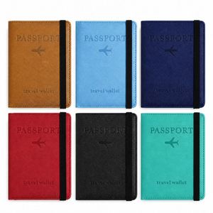 Custom Logo Pu Leather <b>Holder</b> Strap Embossed <b>Travel</b> <b>Document</b> Cover Personalized Passport Case Business Gift Sets - Product Image 2