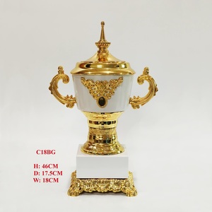 Precio al por mayor Premio de competición deportiva Big Golf Cricket Fútbol Trofeo de fútbol Gran oferta Premios Nuevo diseño <span class=keywords><strong>Copa</strong></span> de trofeo de metal - Product Image 3