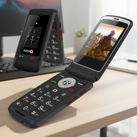 Teléfono Flip Clásico TIQ Mini Q5, Compatible con una Sola Tarjeta SIM, 3 GB de RAM + 32 GB de Memoria Expandible - Consultar Antes de Ordenar