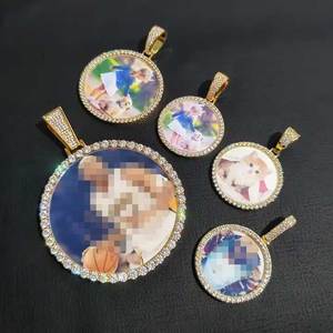 قلادة دائرية فارغة للطباعة بالتسامي، قلادة مخصصة بصورة تذكارية، الأكثر مبيعًا - Product Image 4