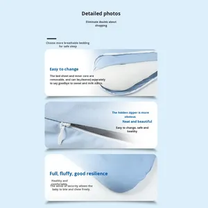 Cuna para bebé, cama para recién nacido, cuna para niños y bebés, cuna junto a la cama, cuna para bebé junto a mí - Product Image 5