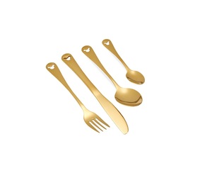 Ensemble de couverts exclusifs en métal de créateur avec une finition de luxe parfaite pour les mariages et les repas à l'hôtel - Product Image 5