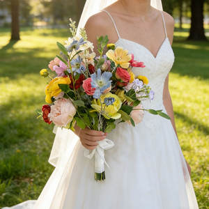 GNW Silk Floral - <span class=keywords><strong>Flores</strong></span> Artificiales Coloridas de Primera Calidad al por Mayor, Ramos de Novia, <span class=keywords><strong>Flores</strong></span> Artificiales para Decoración de Bodas <span class=keywords><strong>y</strong></span> Fiestas - Product Image 1