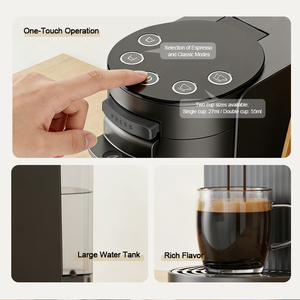 Cafetera de 1450W para una sola porción, compatible con múltiples cápsulas, máquina de espresso - Product Image 3