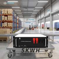 Batería LiFePO4 de 51.2V 100Ah para Montaje en Rack, Envío Global, OEM, 8000 Ciclos, para Almacenamiento de Energía Solar Doméstica Fuera de la Red