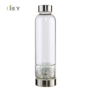 2019 tendance amazone verre bouteille d'eau cristal bouteille d'eau élixir avec capuchon pivotant - Product Image 1
