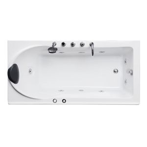 Baignoire balnéo rectangulaire autoportante en acrylique de style américain moderne pour adultes, avec douche et hydromassage, pour l'extérieur/l'intérieur - Product Image 3