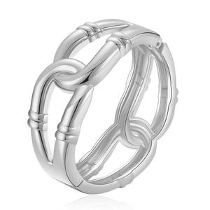 DHJ60514 Wholesale European and American Alloy Gold and <strong>Silver</strong> Chunky Statement <strong>Torque</strong> Cuff <strong>Bangle</strong> - Product Image 4