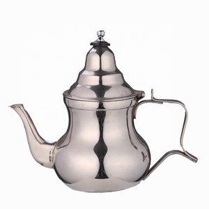 Théière marocaine en acier inoxydable avec poignée en bakélite noire, 1,3 L et 1,6 L, pour café turc, thé, bouilloire, pot à eau - Product Image 3