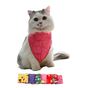 Foulard promotionnel Pet Bandanas <span class=keywords><strong>Personnalisable</strong></span> Noël <span class=keywords><strong>Chien</strong></span> Écharpe Polyester Animal <span class=keywords><strong>Bandana</strong></span> <span class=keywords><strong>pour</strong></span> Hiver Été Utilisation En Gros - Product Image 4