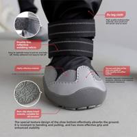 Nouvelles chaussures pour chien, en caoutchouc antidérapant, avec sangles élastiques réglables, détails réfléchissants, durables, style britannique, toutes tailles