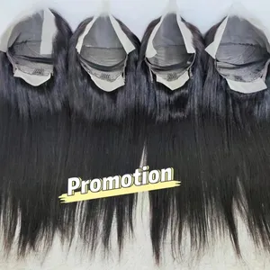 Letsfly Günstige 7A Grade13x4 Lace Frontal Perücken 22 Zoll brasilia nisches Menschenhaar mit Ohr zu Ohr Verschluss Perücken für Frau