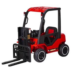 Kids Electric Forklift Ride On Car 4 <b>Wheels</b> Rechargeable <b>Plastic</b> Toy Vehicle For Boys And Girls With Height Adjustment - Product Image 3