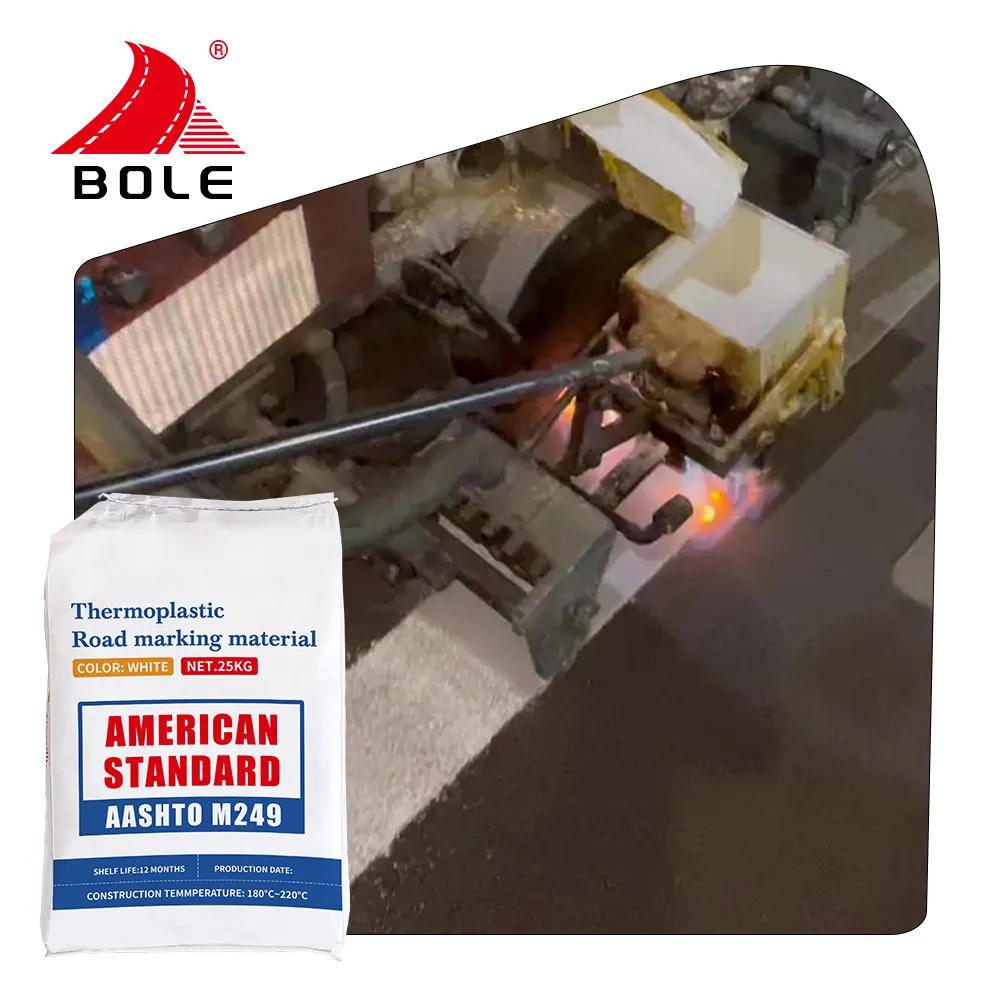 American standard solid line meilleure peinture thermoplastique résistante aux taches pour le marquage routier