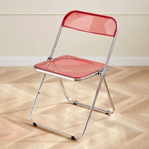 Nordico a buon mercato pieghevole pieghevole sedia ristorante acrilico struttura in metallo <span class=keywords><strong>sedie</strong></span> da sala da pranzo - Product Image 6