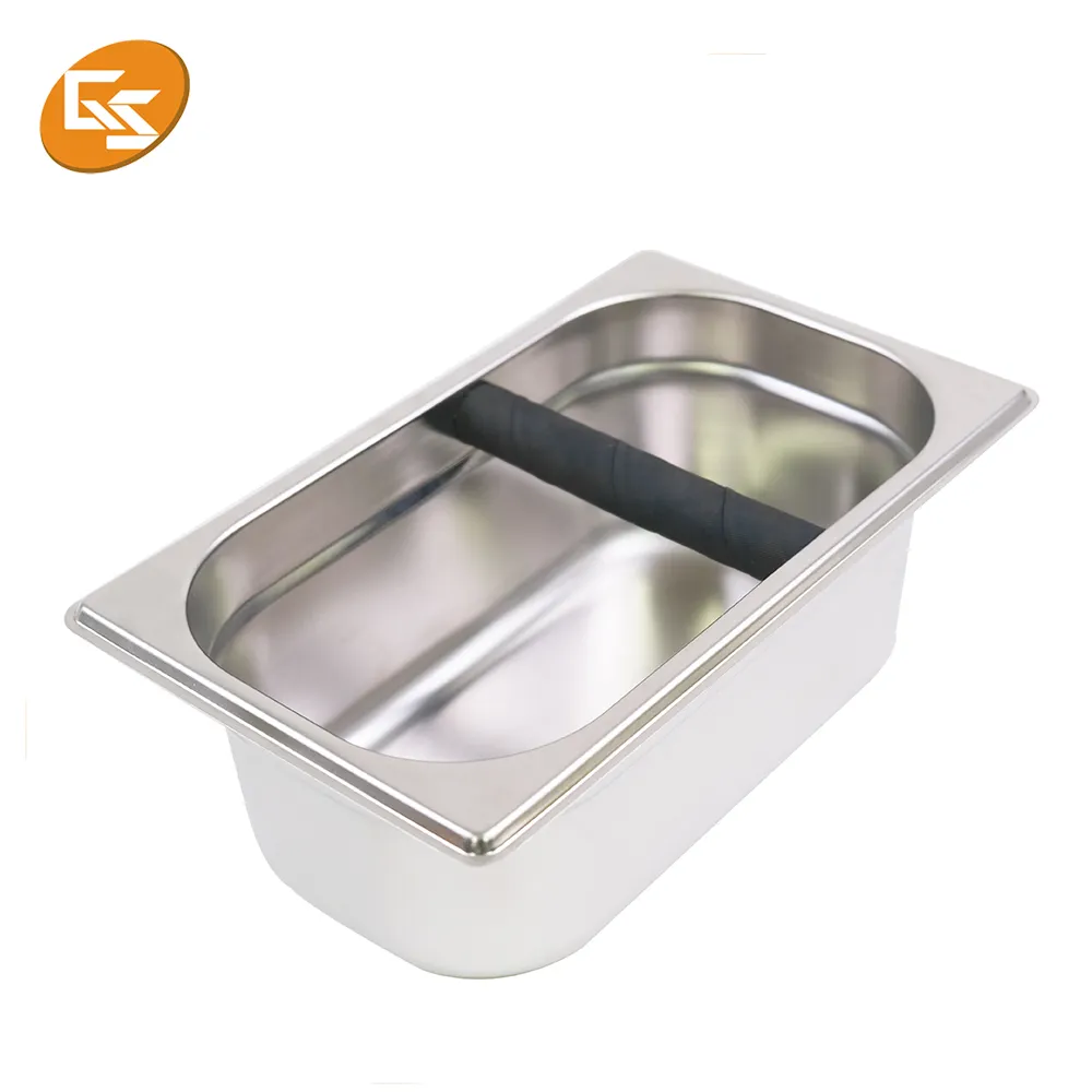 High Quality Counter Stainless Steel Coffee Knock Box Container
