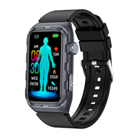 Montre connectée avec examen physique micro-électronique, thérapie par impulsions, analyse de la graisse corporelle, bracelet de fitness, écran tactile TFT, bracelets connectés