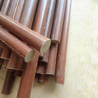 Oferta de Muestra Gratuita: Varillas de Baquelita Laminada de Tela de Algodón Fenólica Marrón Roja Marca Yuneng, Aislantes de Alto Voltaje, Voltaje Nominal de 20KV