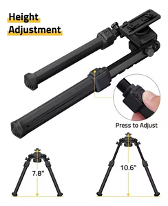 Vente en gros de trépied tactique V8 rotatif à <span class=keywords><strong>360</strong></span> degrés en aluminium robuste et pliable, accessoires de portée à longueur réglable - Product Image 3