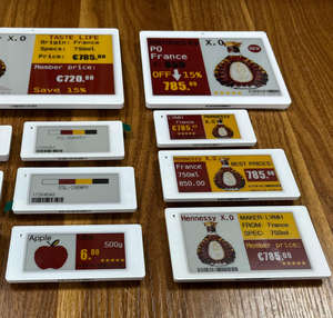 Epaper ซอฟต์แวร์ API 2.4GHz ชุดสาธิต ESL บลูทูธ ESL eink ระบบการแสดงผลด้วยหมึกป้ายอิเล็กทรอนิกส์ชั้นวาง ESL - Product Image 1