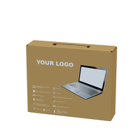 Boîte en carton kraft recyclable pour ordinateur portable, personnalisable avec logo, populaire, vente chaude, boîte en carton ondulé réutilisable pour ordinateur portable